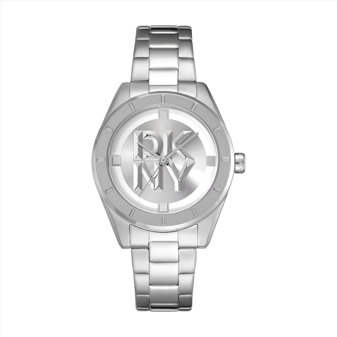 DKNY Chambers Midi Silver Dial Stainless Steel Bracelet 34Mm