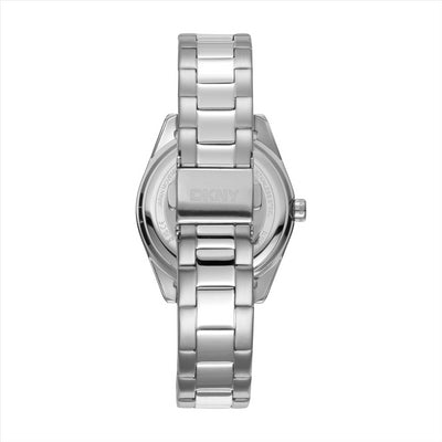 DKNY Chambers Midi Silver Dial Stainless Steel Bracelet 34Mm