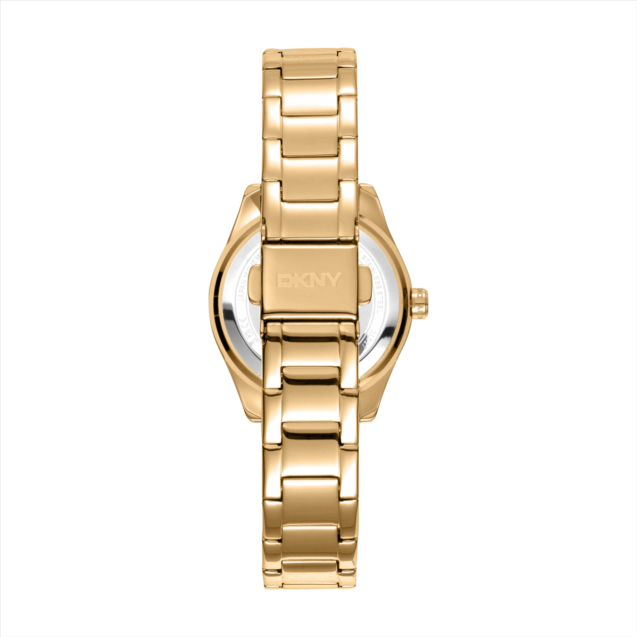 DKNY Chambers Glitz Silver Dial Ipg Bracelet 30Mm