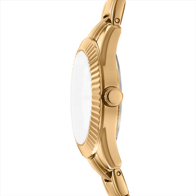 DKNY Chambers Glitz Silver Dial Ipg Bracelet 30Mm