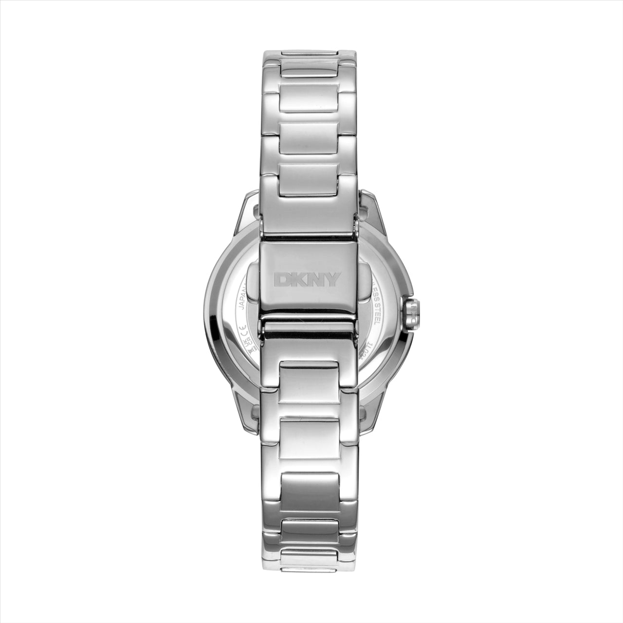 DKNY Park Ave Logo Silver Dial Stainless Steel Bracelet 30Mm