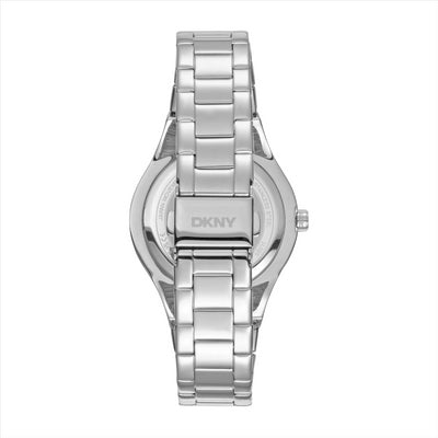 DKNY Parsons Glitz Rose Dial Stainless Steel Bracelet 38Mm