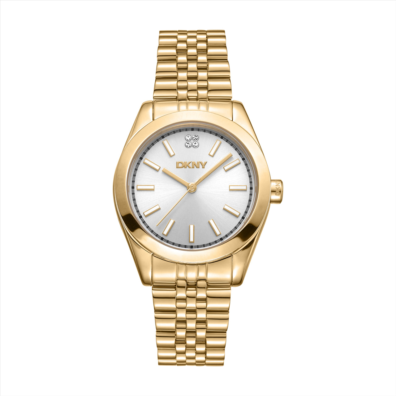 DKNY Nolita Midi Silver Dial IPG Bracelet 32Mm