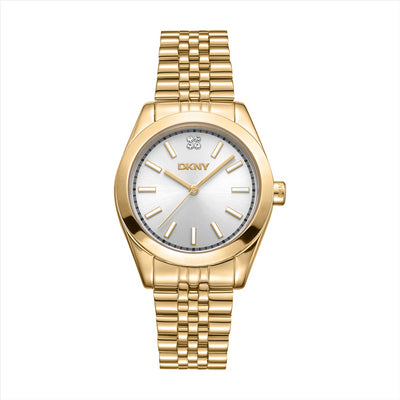 DKNY Nolita Midi Silver Dial IPG Bracelet 32Mm