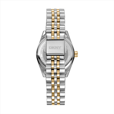 DKNY Nolita Midi Green Dial Two Tone Bracelet 32Mm