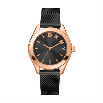 DKNY Astoria Logo Blk Dial Ipb Bracelet 34Mm