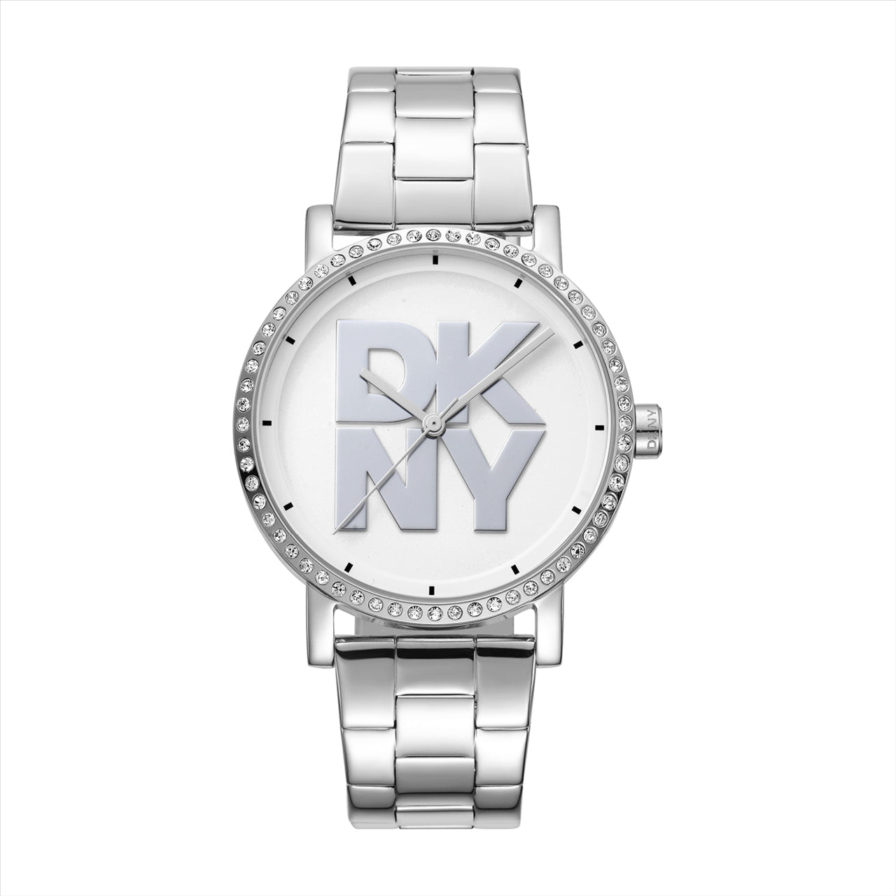 Soho Logo Silver Dial Stainless Steel Bracelet 36Mm