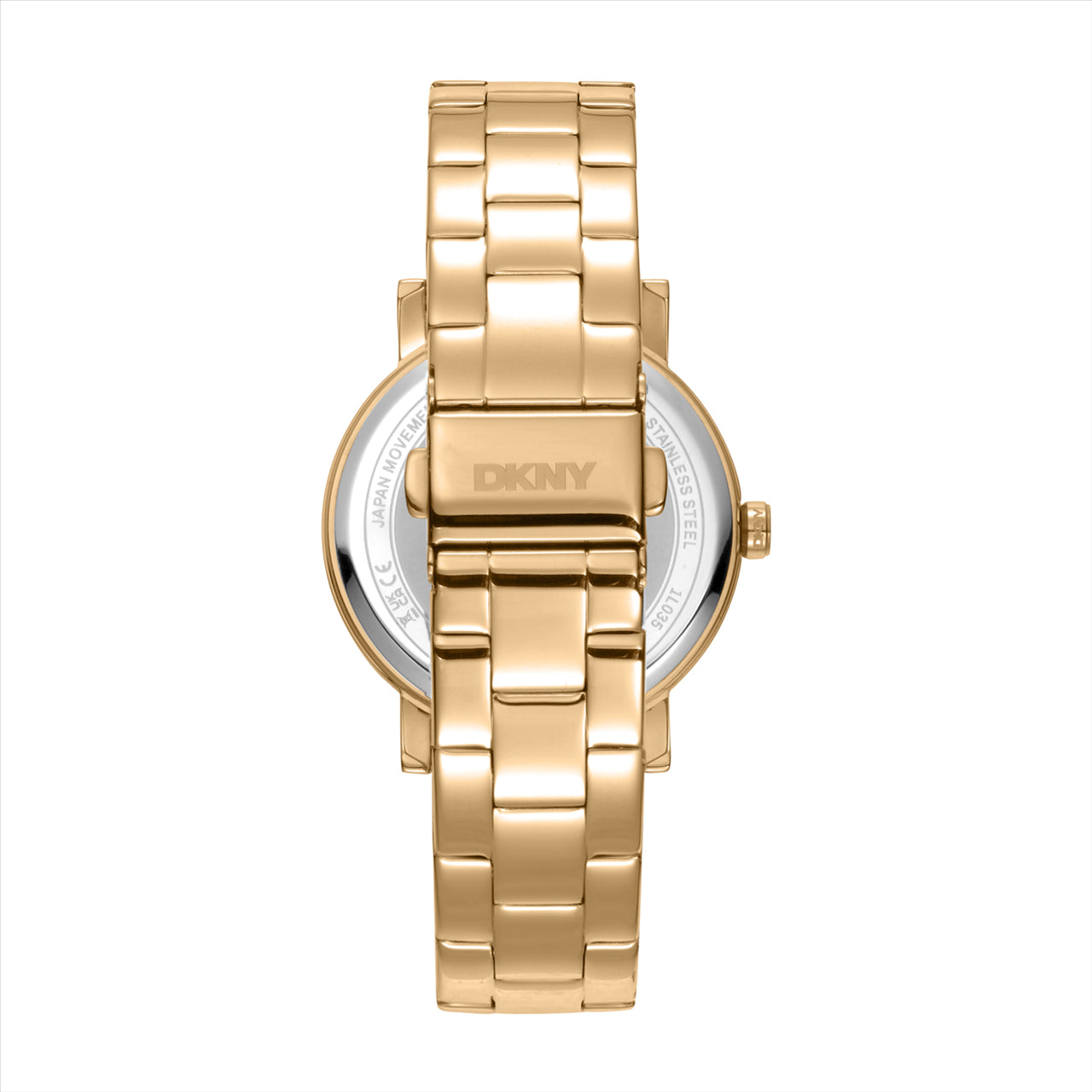 DKNY Soho Logo Silver Dial Stainless Steel Bracelet 36Mm