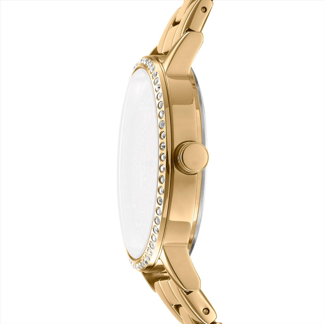 DKNY Soho Logo Silver Dial Stainless Steel Bracelet 36Mm