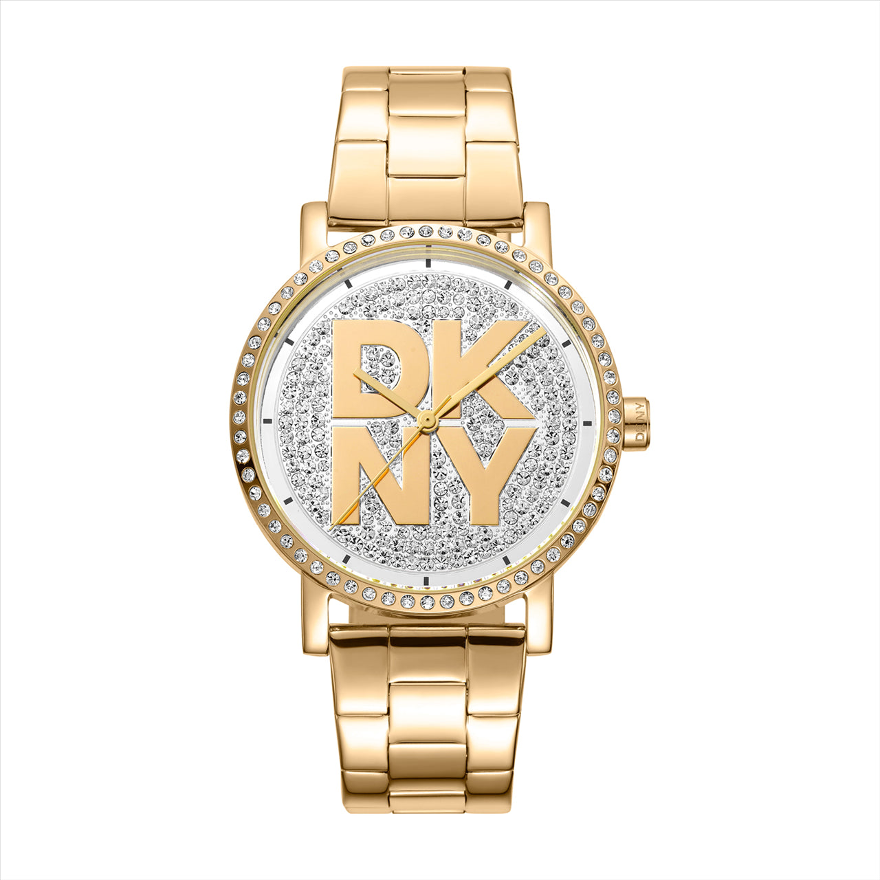 DKNY Soho Logo Silver Txtur Dial Ipg Bracelet 36Mm