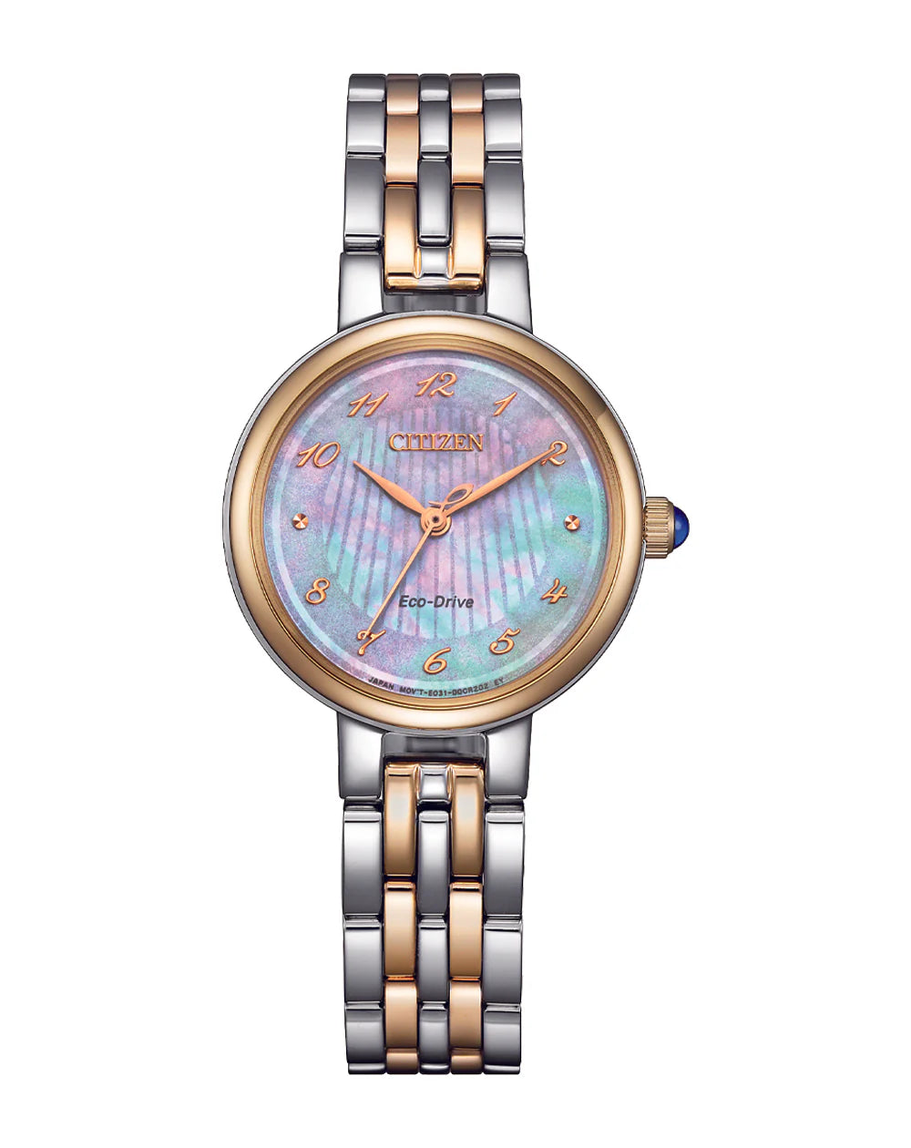Citizen Ladies Eco-Drive Bracelet Stainless Steel Two Tone Wr50