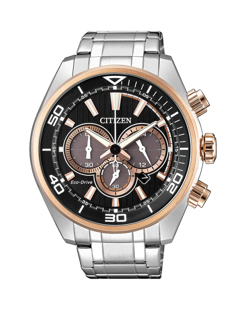 Citizen Gents Eco-Drive Stainless Steel Band Wr100 Watch