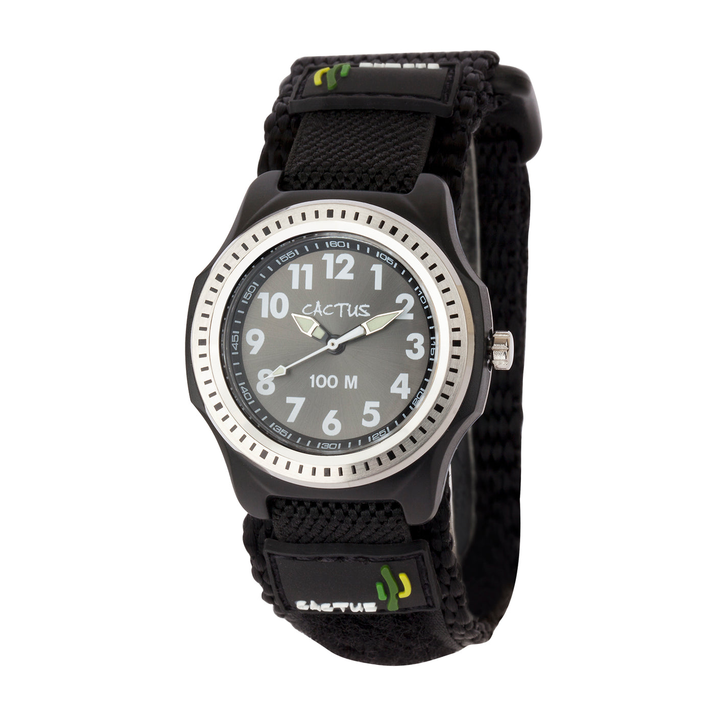 100M Wr Japan Moverment Velcro Band Watch