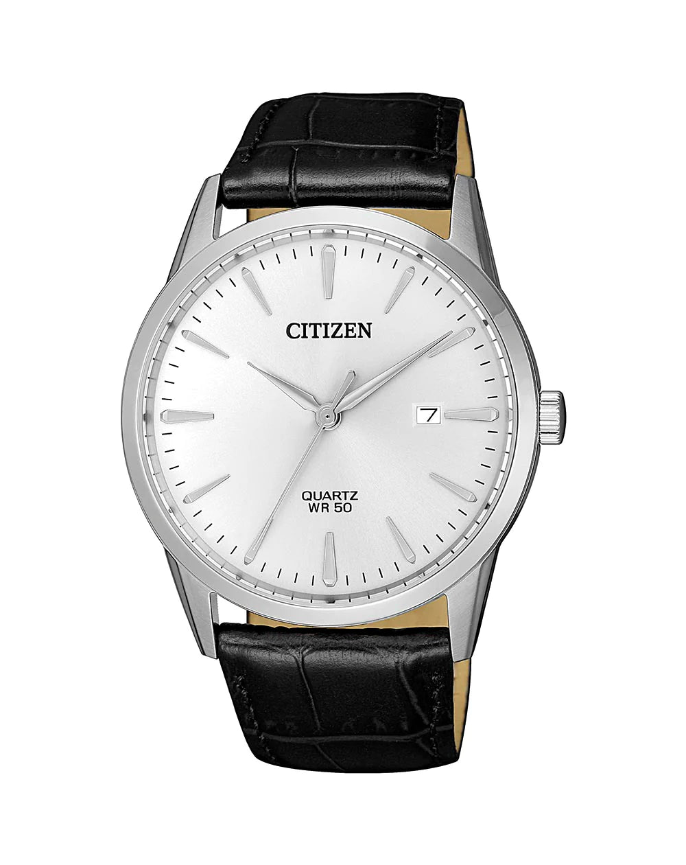 Citizen Gents Quartz Black Leather Band Wr50m