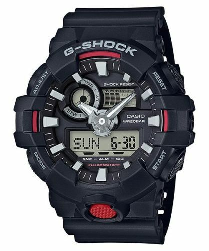 G Shock Duo W/Time Alarm 200M Blk/Red