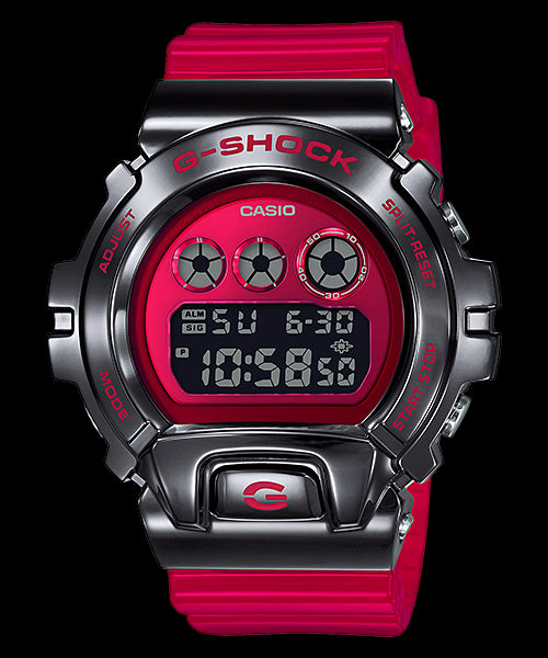 g shock digital 200malarm red watch