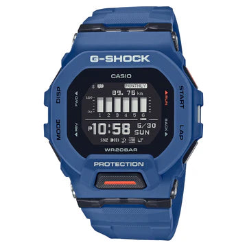 G/Shock Bt Distance Data Watch Track Dist Data Alerts 2Y Batt Blk/Blue Resin Band