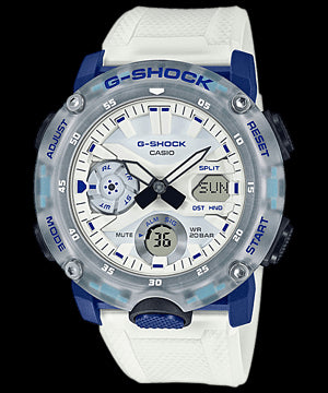 G Shock Blue& White 200M Watch