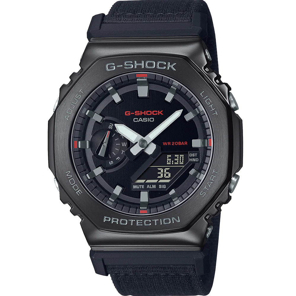 G Shock Duo Carbon Core 200M Alarm Blk Dial Case &Band Cloth Band