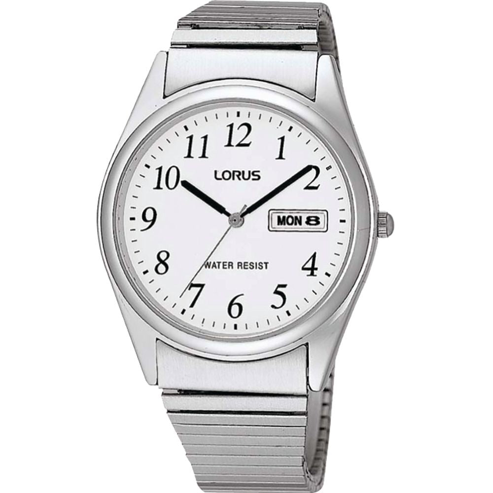 Lorus Mens S/Steel Stretchy Band Wr Mens Watch Xmas23 1603