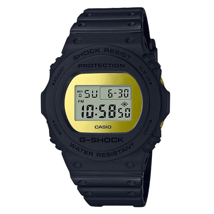 Casio Metallic Mirror Face El Lght S/Watch Alm 200M Wr Gld Face