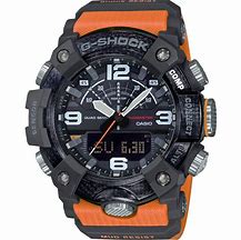 G/Shock Mudmaster Bt Quad Sens Alt,Barom,Temp.Step Count Blk Lcd Orange Resin