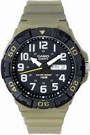 Casio Gents Diver Look 100M Wr Blk/Green Resin Band