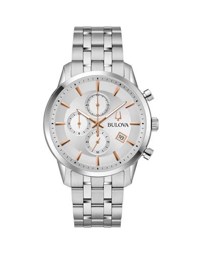 Bulova Gents Quartz Brlt Sswp Splash Wr