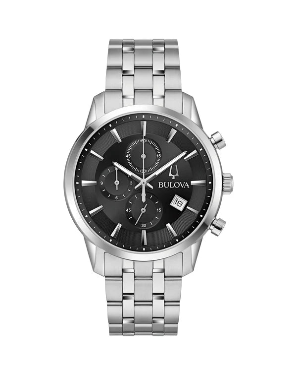 Bulova Gents Quartz Brlt Sswp Splash Wr