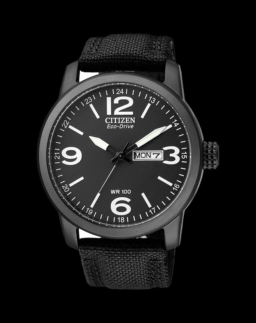 Citizen Gnts Eco-Drive Strp Ss Ib Wr100