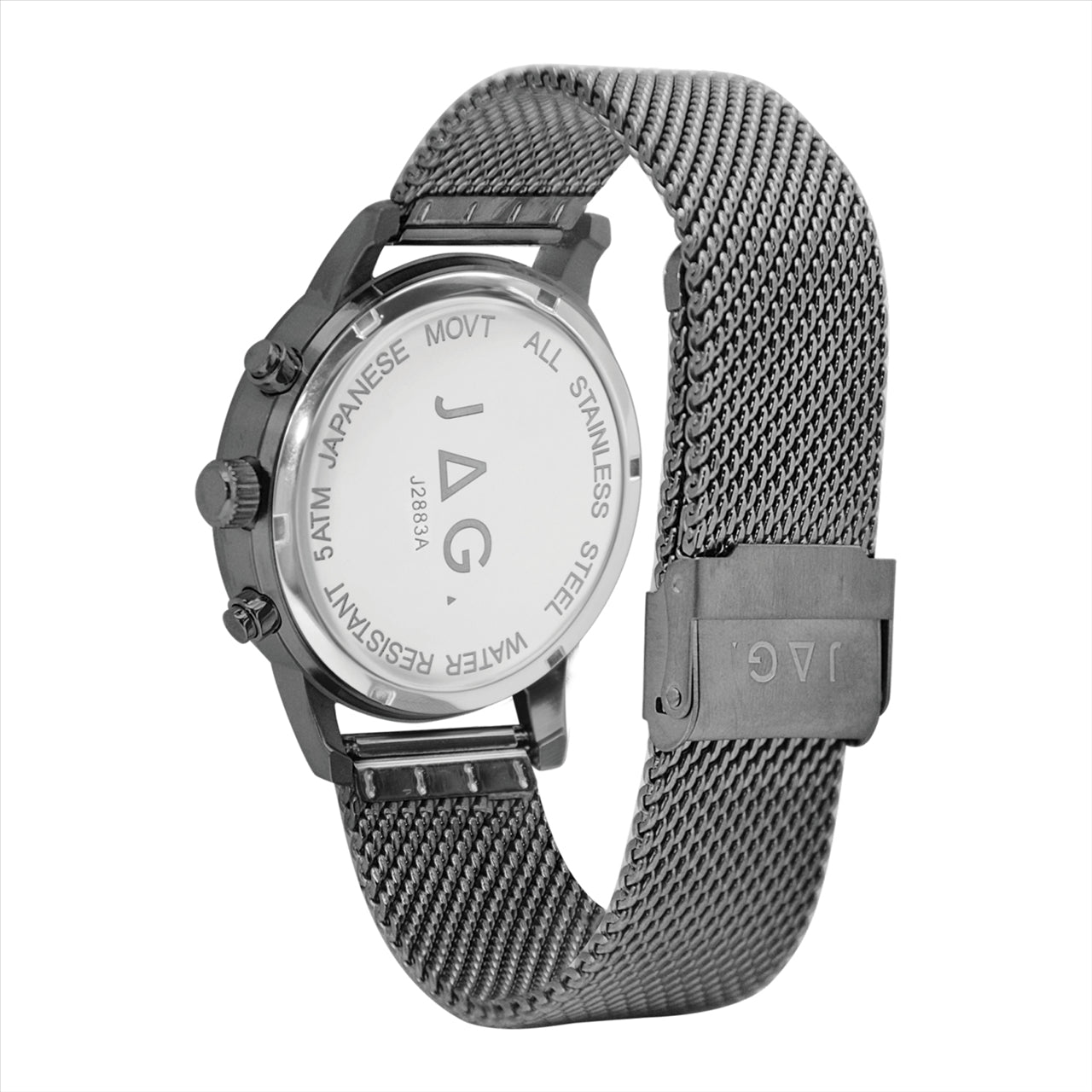 JAG WATCH BYRON GREEN DIAL IP BLACK 42MM IP BLACK STRAP