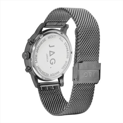JAG WATCH BYRON GREEN DIAL IP BLACK 42MM IP BLACK STRAP