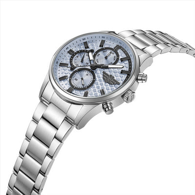 Police Tauriko White Dial Stainless Steel Bracelet 45Mm