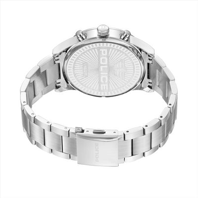 Police Tauriko White Dial Stainless Steel Bracelet 45Mm