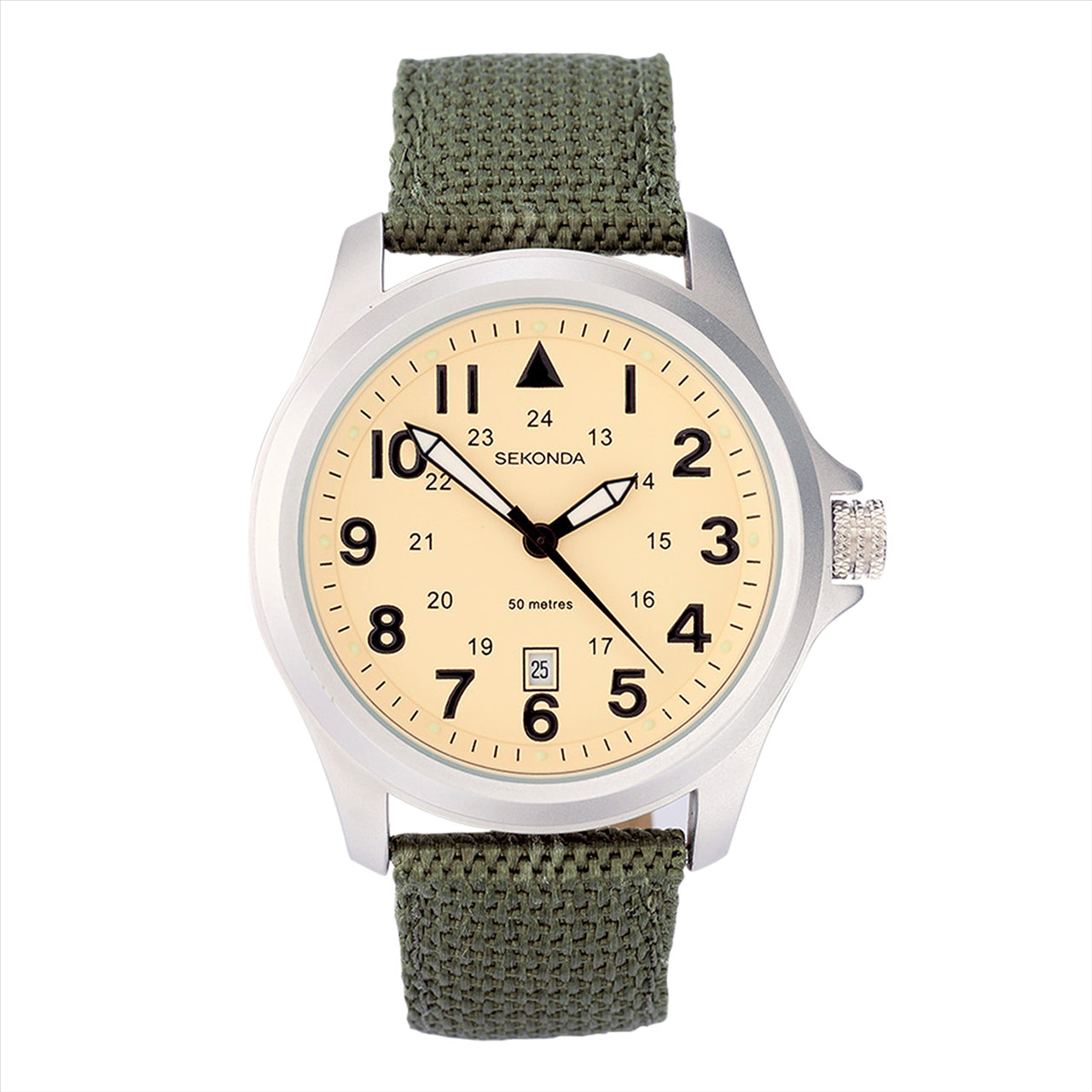 Sekonda Wingnan Tan Dial Green Strap 43Mm