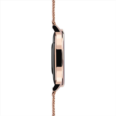 Sekonda Smart Flex+ Black Dial Rose Gold Mesh Bracelet 42Mm