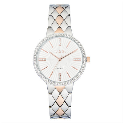 JAG Watch BALMORAL White Dial 36MM IPS & IPR Bracelet
