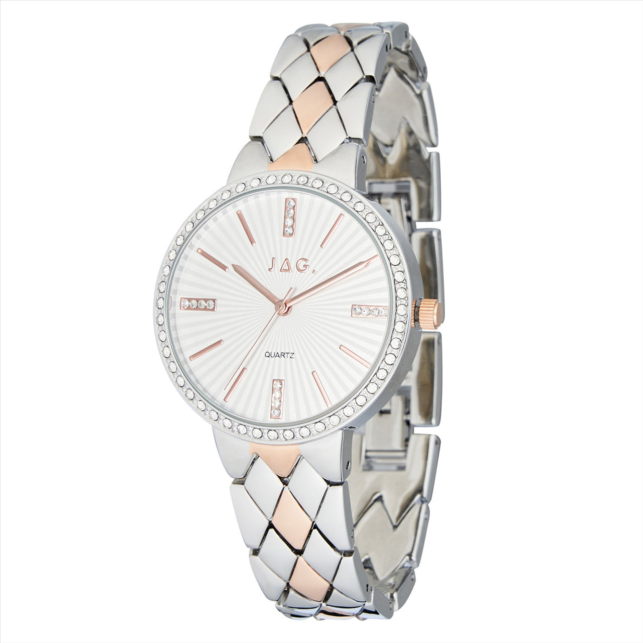 JAG Watch BALMORAL White Dial 36MM IPS & IPR Bracelet