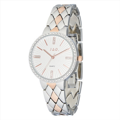 JAG Watch BALMORAL White Dial 36MM IPS & IPR Bracelet