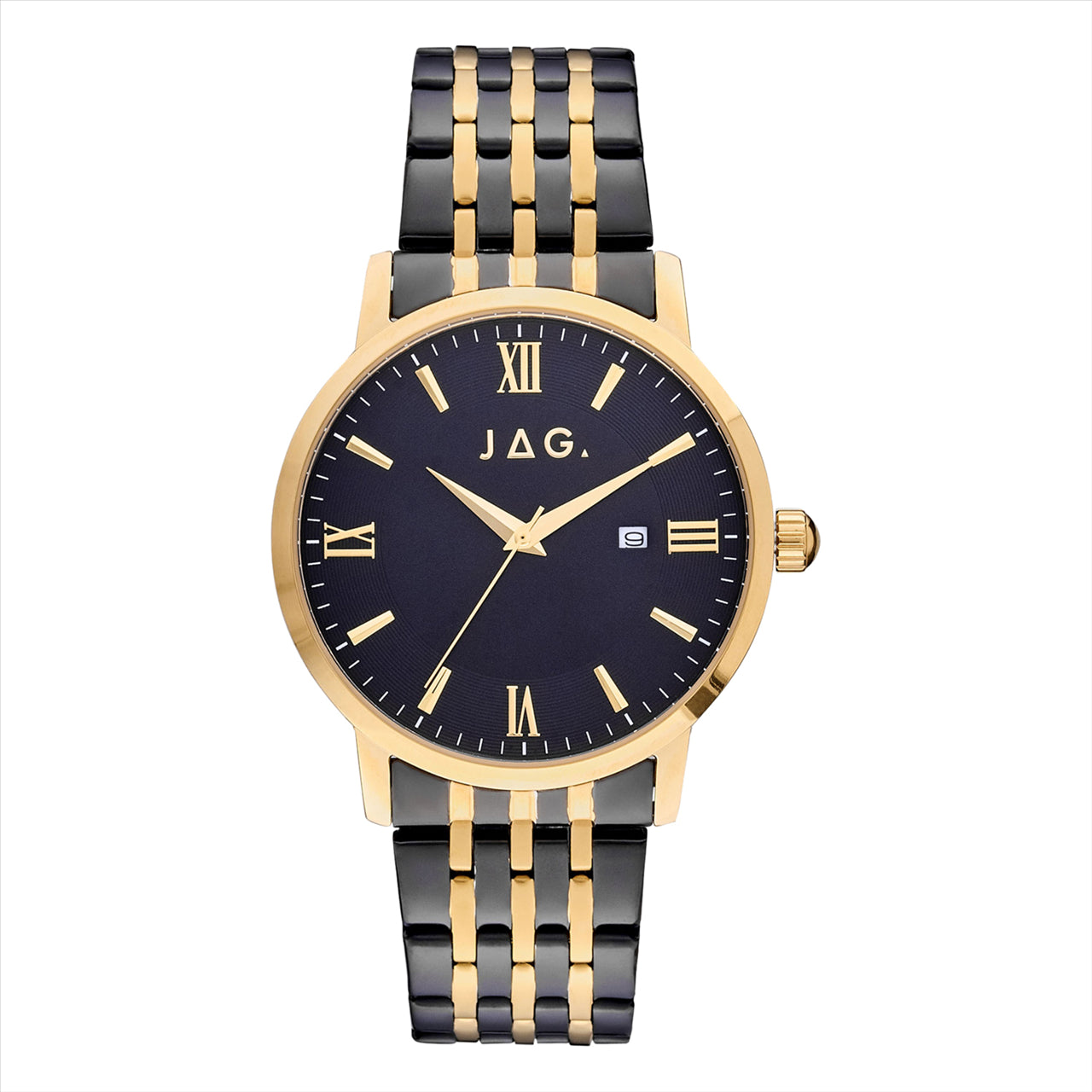 JAG Watch BANKS Black DIAL IPG 42MM IPG/IPBLK Bracelet