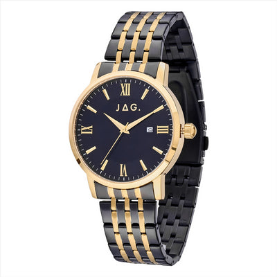 JAG Watch BANKS Black DIAL IPG 42MM IPG/IPBLK Bracelet