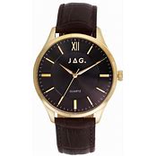 JAG Watch GEELONG Black DIAL IPG 41MM Brown strap