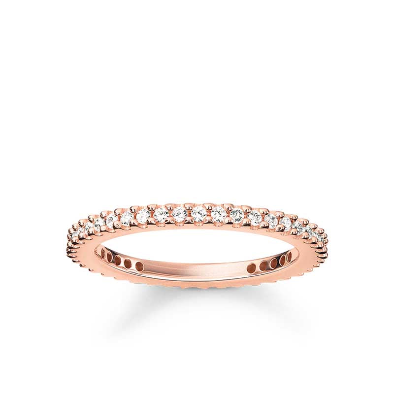 Thomas Sabo Gold Plated Cubic Zirconia Band