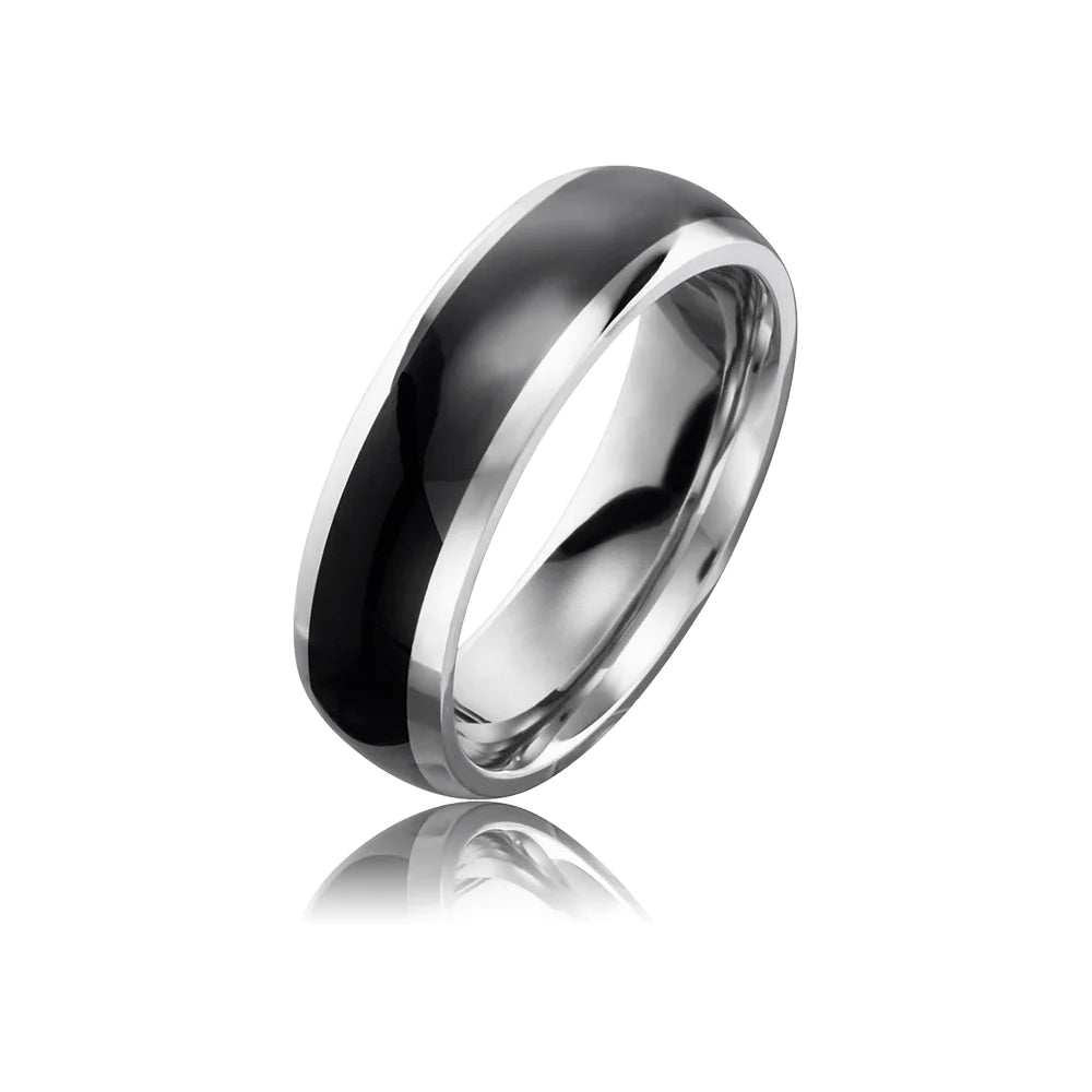 Save Brave Romeo Black Ceramic Ring