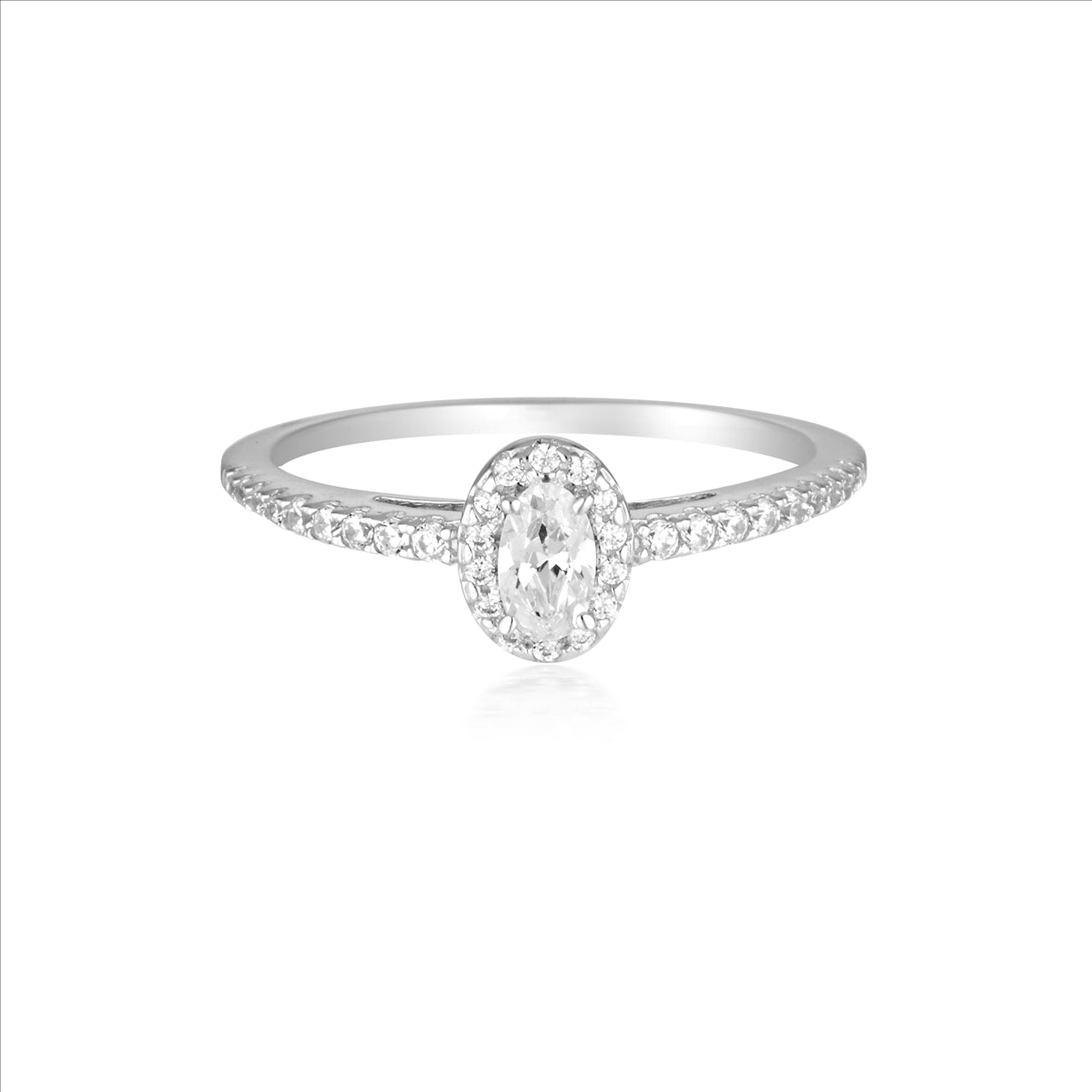 Georgini Aurora Glow Ss Ring Size-7