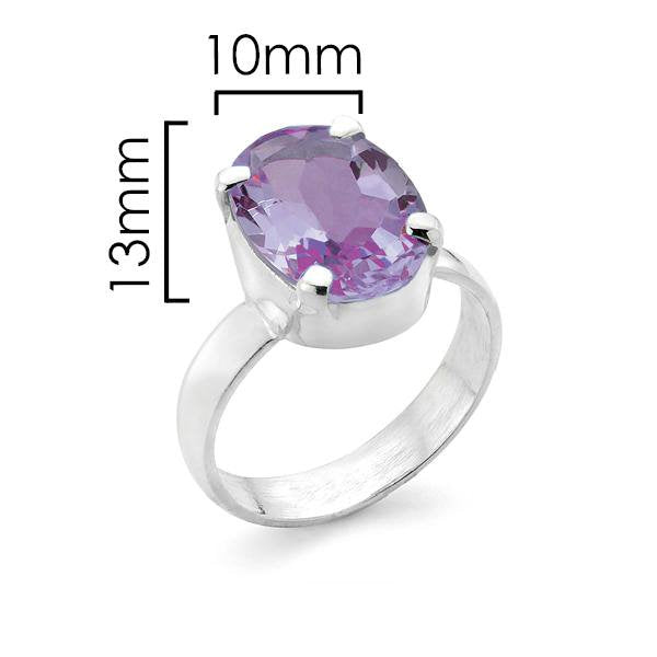 Sterling Silver Amethyst Ring