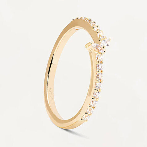 Pdpaola Nuvola 18Ct Gold Plated Ring