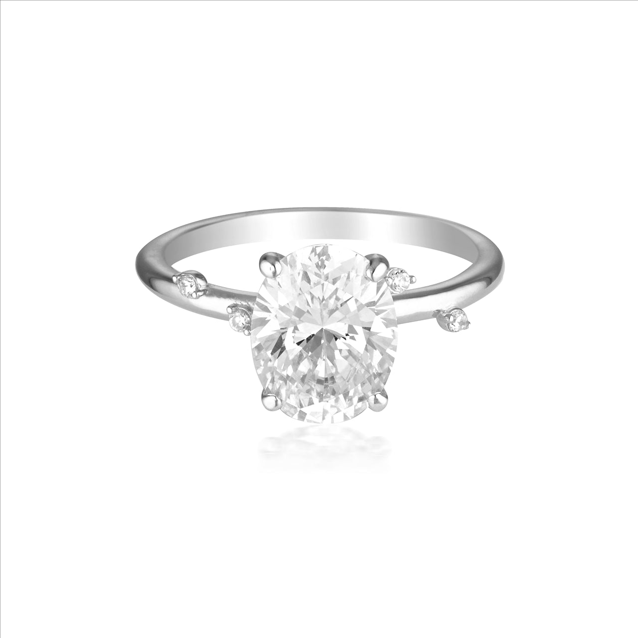 Georgini Aurora Southern Lights R/P Cubic Zirconia Ring Size7