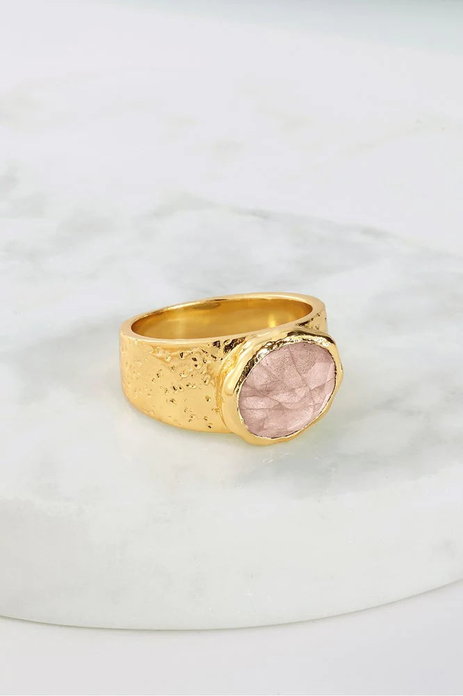 Zafino Daniella Ring- Rose Quartz Size 7