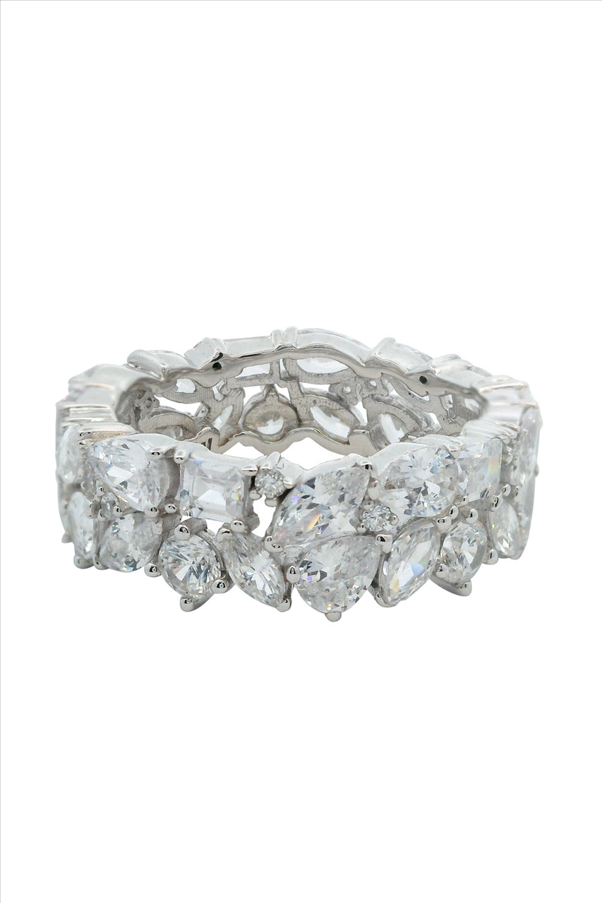 Georgini Midnight Velvet Starlight Ring Silver-8